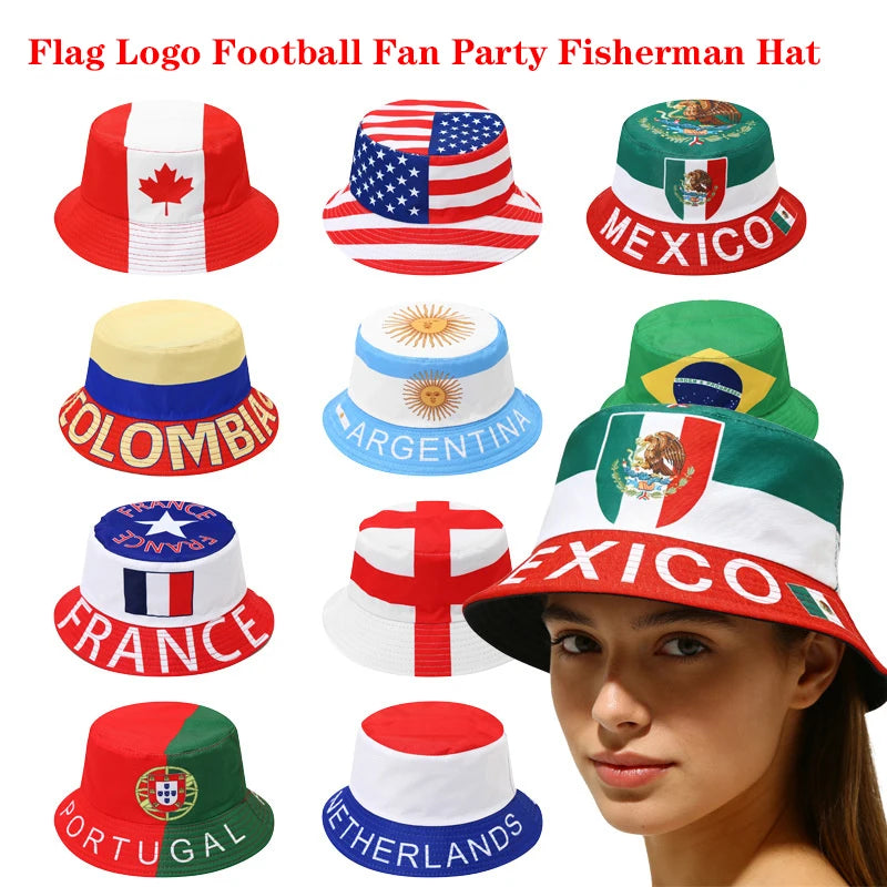 Hat with the country's national flag - Men's, Women's, Football